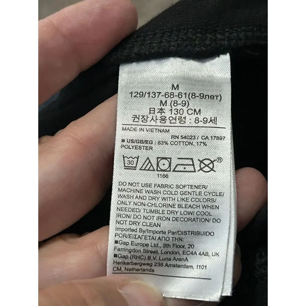 Gap Fit Girls Black Active Pants M Youth